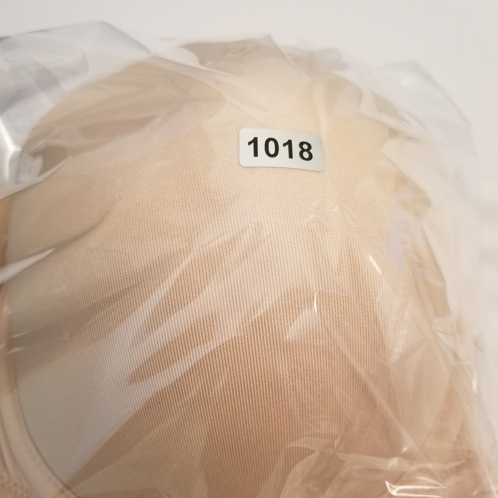 Wacoal Strapless Bra 38C Tan Satin Padded Underwire 854119 - Picture 4 of 8